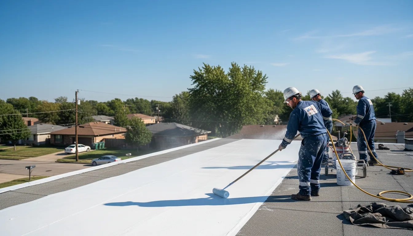 Commercial roof coating in Ozone, AR near me